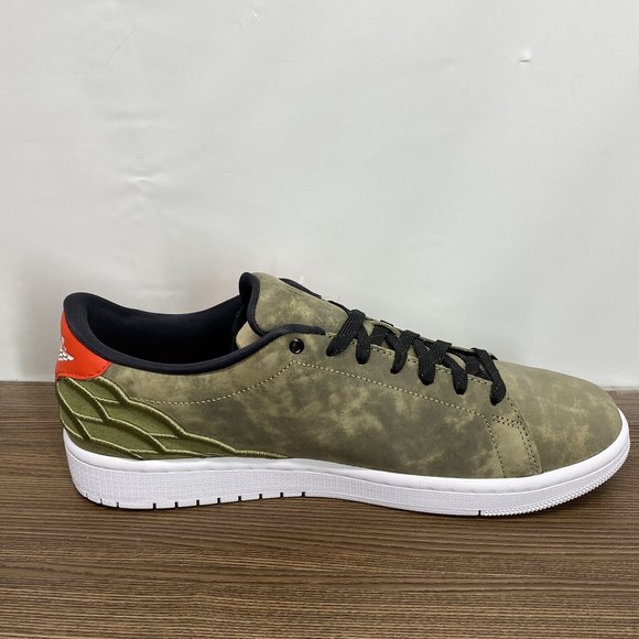 Nike Air Jordan 1 Low Retro Men’s Size 11 Oil Green Black Orange New With Box main image 7